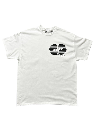 Clever CreatV- Striped Logo T-Shirt